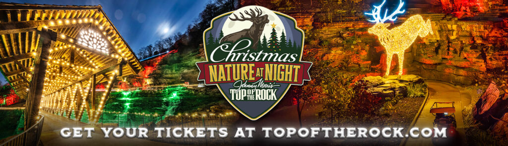 Top of the Rock's Nature at Night header art showcasing the beauty of the canyon and event.