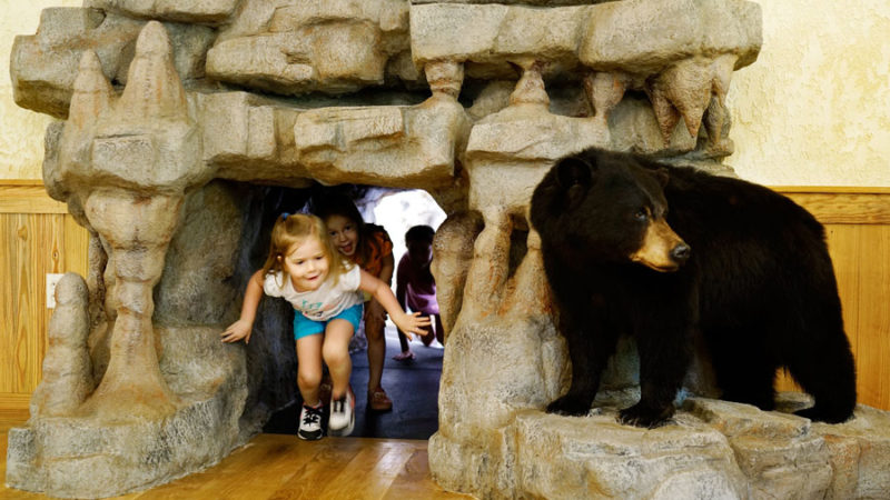 DWC-Kids-Area Kids playing at Dogwood Canyon Conservation Education Center