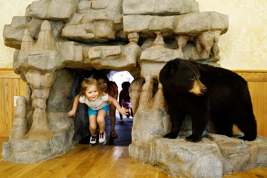 DWC-Kids-Area Kids playing at Dogwood Canyon Conservation Education Center