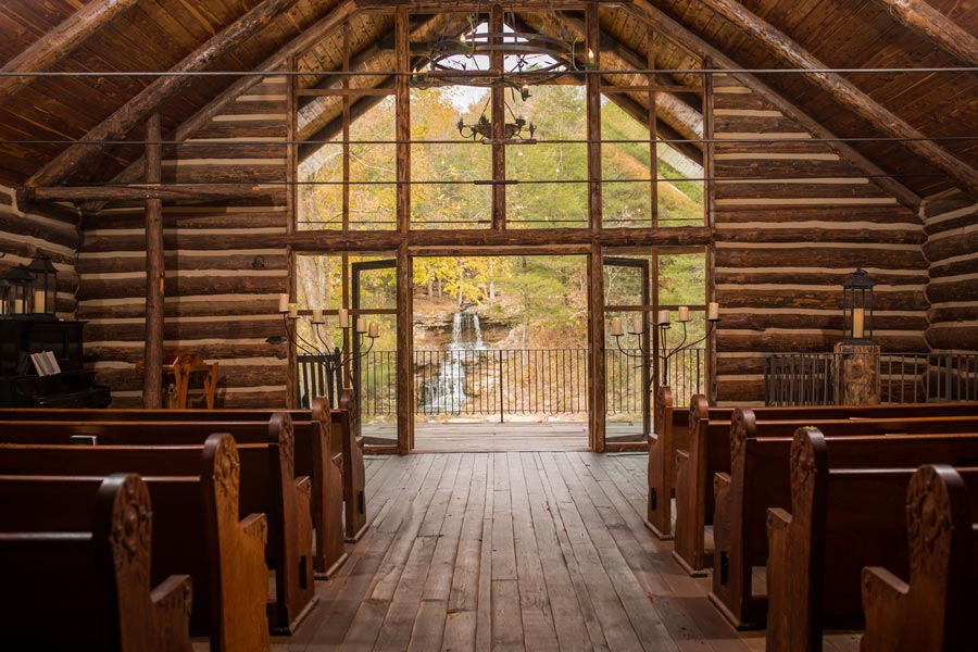 Interior of Hope Wilderness Chapel